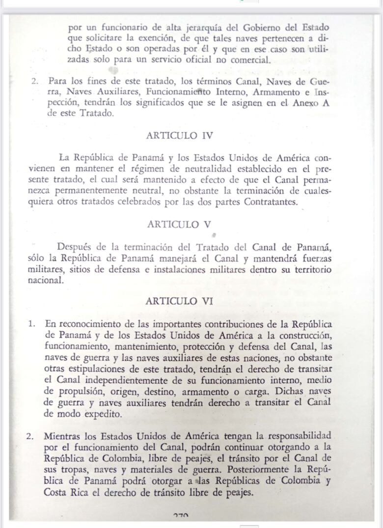 Donald Trump, el Canal de Panamá y lo pactado en el Tratado de Neutralidad