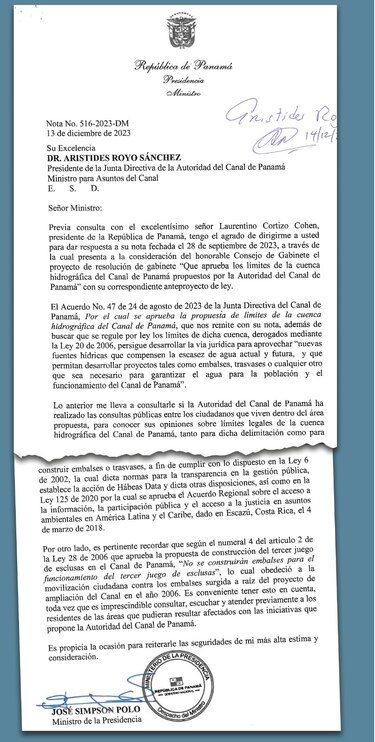 Presidencia evita tomar postura en crisis hídrica y cuestiona a la ACP
