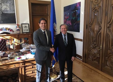 Secretario de la OEA recibe al opositor venezolano Lester Toledo
