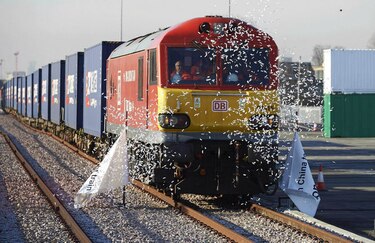 Llega a China el primer tren directo desde Londres