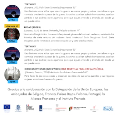 Muestra del cine ucraniano, en el Cine Universitario de la UP