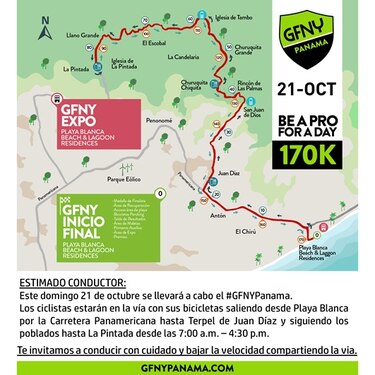 Ciclistas se tomarán el domingo la Interamericana rumbo a La Pintada