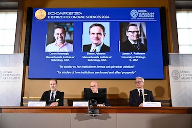 Daron Acemoglu, Simon Johnson y James Robinson ganaron el Premio Nobel de Economía 2024