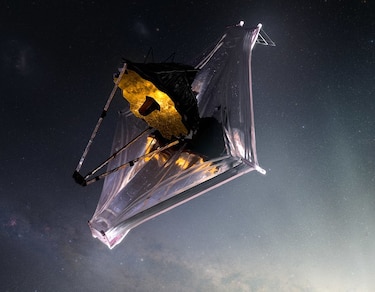 El escudo térmico del telescopio James Webb se despliega, una etapa clave