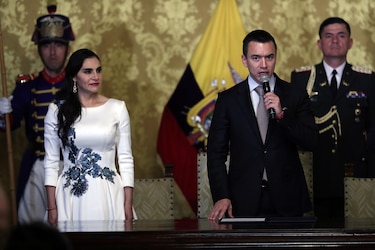 Vicepresidenta de Ecuador acusa a Daniel Noboa de preparar un ‘golpe de Estado’