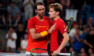 Rafael Nadal, número uno mundial, cae ante Goffin en la ATP Cup