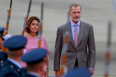 El Rey de España llega a Bogotá para asistir a la investidura de Petro