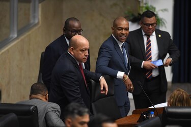 Diputados Jairo ‘Bolota’ Salazar y Crispiano Adames protagonizan altercado en la Asamblea Nacional; se habla de puños y patadas