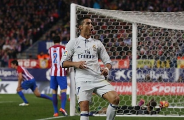 Con tres goles de Cristiano, Real Madrid derrota al Atlético