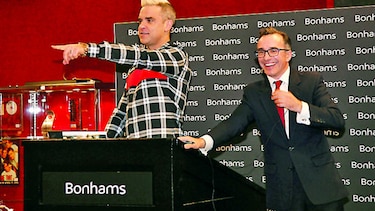 Artículos de Robbie Williams van a subasta