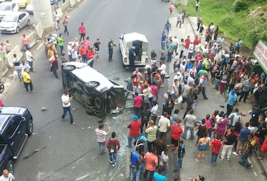 Colisión múltiple en el sector de Ojo de Agua