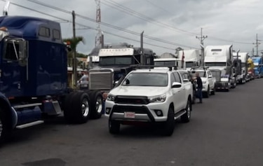 Cierre en el sector fronterizo panameño de Paso Canoas, entre los puntos críticos de las protestas en Costa Rica