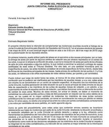 Presidente de la Junta Circuital del 8-7 relata algunas anomalías en la elaboración de actas