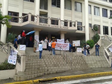 Protesta en la Corte Suprema de Justicia