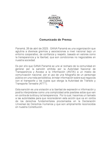 Gremios periodísticos reciben la multa de la Antai a La Prensa ‘con suma preocupación’