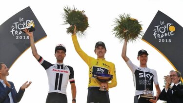 Thomas acabó con el dominio de su compañero Froome