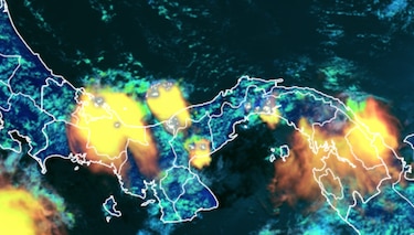 Lluvias aisladas en el Caribe y el Pacífico con actividad eléctrica en horas de la tarde