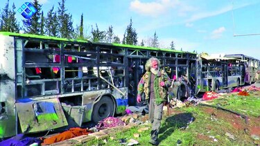 Atentado durante evacuación en Siria