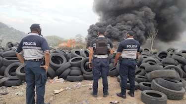 Bomberos extinguieron nuevo incendio en cerro Patacón