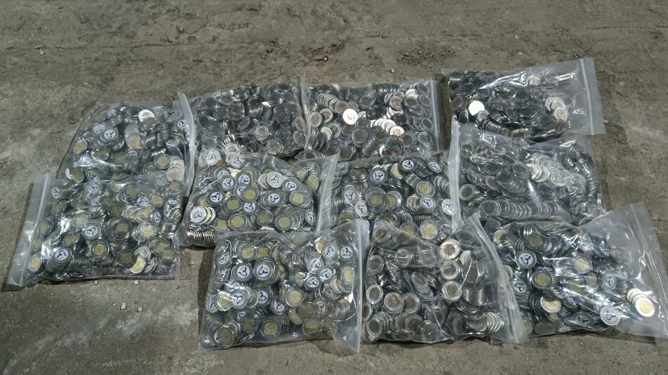 La Policía reporta el decomiso en Chilibre de 46 cajas con monedas ‘martinellis’ presuntamente falsas