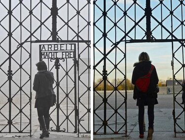 Roban puerta del campo de concentración de Dachau
