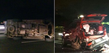 Accidente en cinta costera 3; hombre se lanza a la bahía de Panamá para salvar su vida