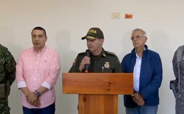 Se accidenta helicóptero de la Policía colombiana en Antioquia