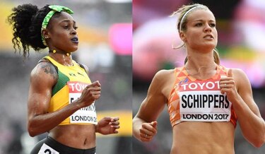 Thompson y Schippers pasan con facilidad a semifinales de los 100 metros