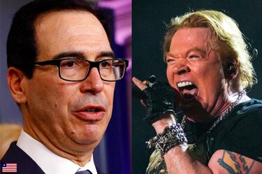 Líder de Guns N´Roses y secretario del Tesoro protagonizan pelea en redes