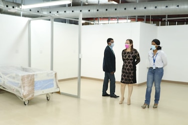 Centro de atención de Covid-19, listo para funcionar