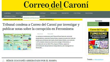 Condenan al director del ‘Correo del Caroní’