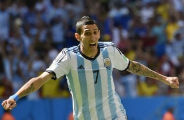 Lesión de Di María es menos grave pero se perderá la semifinal contra Holanda