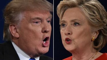 Golpeado pero agresivo, Donald Trump va al debate con Hillary Clinton