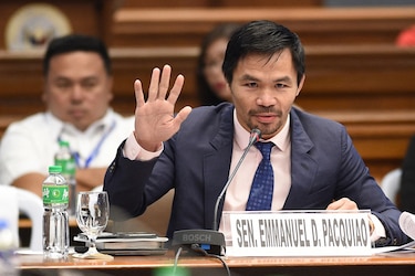 El boxeador Manny Pacquiao anuncia su candidatura a la presidencia de Filipinas