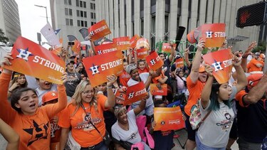 Houston festeja el título de Serie Mundial de los Astros