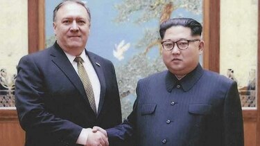 El secretario de Estado Mike Pompeo llega a Corea del Norte