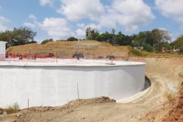 Tanque de agua en Alcalde Díaz, en fase final