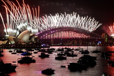 En varios países ya festejan la llegada del Año Nuevo