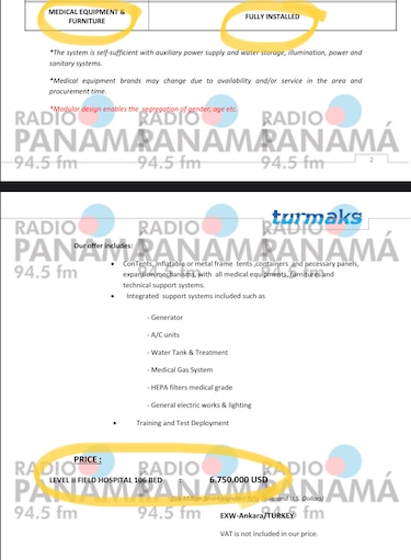 Por $7.5 millones, Turmaks hace hospitales modulares de 250 camas totalmente equipados