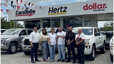Entrega de flota Mitsubishi de Excel Panamá a Grupo Car Rental Services  