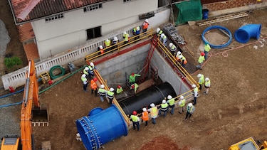Avanzan los trabajos de interconexión del Anillo Hidráulico Este 