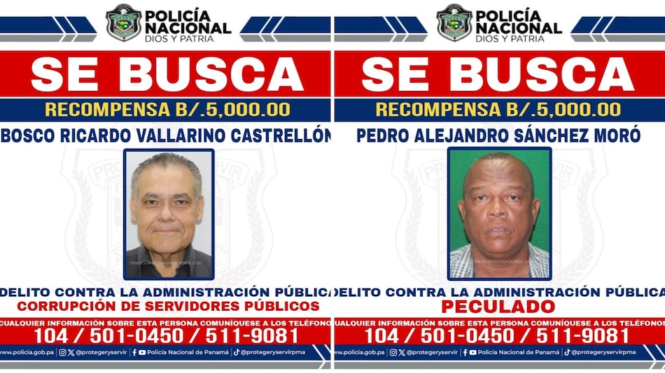 Ofrecen recompensa por Bosco Vallarino; exalcalde es requerido por corrupción y peculado