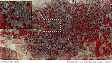Imágenes por satélite muestran la destrucción causada por Boko Haram en Baga