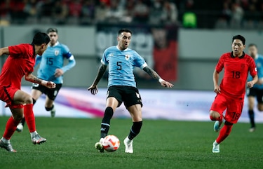 Uruguay logra arañar una victoria ante Corea del Sur