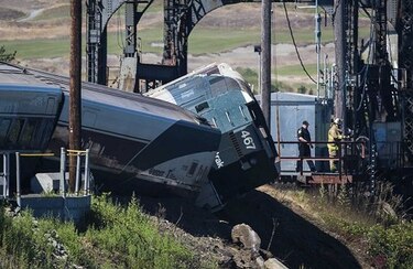 Descarrilamiento deja lesionados leves en Washington