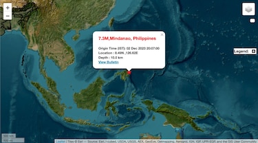 Levantan la alerta de tsunami en Filipinas tras un terremoto 7.6