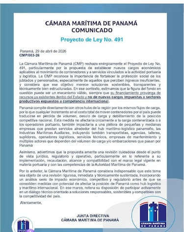 Impuesto a contenedores para subir pensiones de jubilados genera alarma en el sector portuario