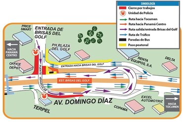 Cierre de vía en Brisas del Golf por trabajos en la línea 2 del Metro