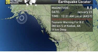 Sismo de magnitud 8.2 se registra frente a costas de Alaska