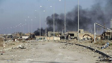 Los combatientes del EI habrían abandonado el complejo de Ramadi